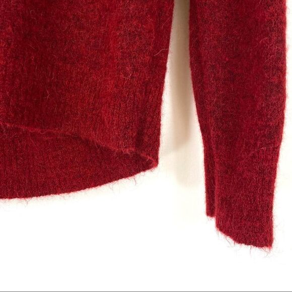 PART two copenhagen red angora blend turtleneck sweater - Picture 10 of 12